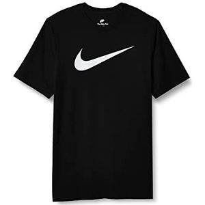 Nike M NSW Tee Icon Swoosh T-shirt, zwart/wit), 4XL-T heren