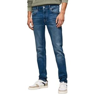 Pepe Jeans Stanley Jeans voor heren, blauw (denim-dn8), 36W x 32L