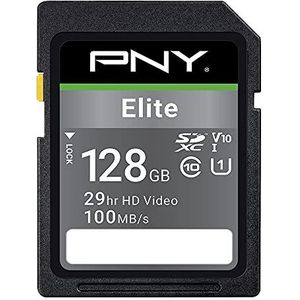 PNY Elite SDXC card 128GB Class 10 UHS-I U1 100MB/s
