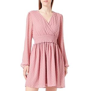 ONLY Dames Onlella Lyng LS Dress Wvn Cs, Nostalgia Rose, M