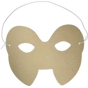Décopatch AC457O masker carnaval kat voor kinderen van papier-maché kartonbruin