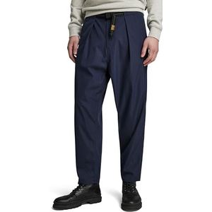G-STAR RAW Geplooide chino riem relaxed, Blauw (Salute D24303-d517-c742), 36W / 32L