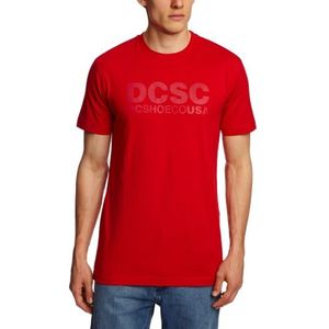 DC Shoes Heren Screenline T-shirt DCSC korte mouw, atletisch rood, L, DRMJE502-ATHD