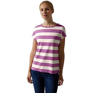 Street One dames zomer shirt gestreept, Meta Lilac, 36