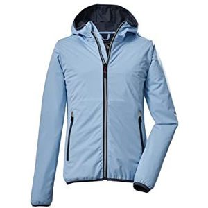 killtec Girl's 2-laags functioneel jack/outdoorjack met capuchon, opvouwbaar KOS 229 GRLS JCKT, ice-blue, 116, 39647-000