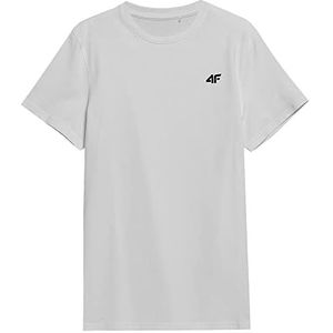 4F T-shirt M536 wit, maat XXL voor heren, Wit, XXL