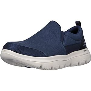 Skechers Heren Go Walk Evolution Ultra-onberispelijke Sneaker, marineblauw/grijs 2, 10.5 UK x-x-breed, Navy Grijs 2, 46 EU X-Breed