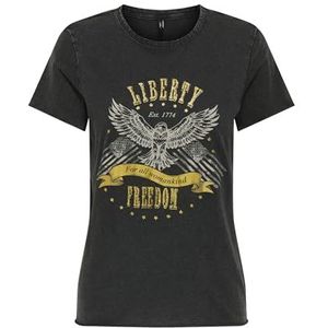 Onllucy Life Reg S/S Top JRS Noos, zwart, 3XL