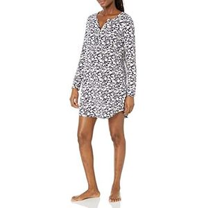 Amazon Essentials Verpleging nachthemd voor dames, marineblauw silhouet bloemen, XL