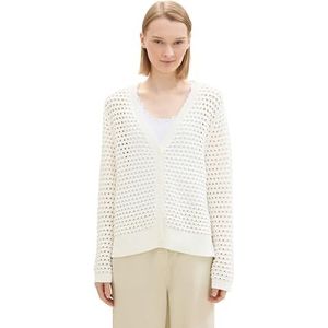 TOM TAILOR Denim Cardigan voor dames, 10332 - Off White, L