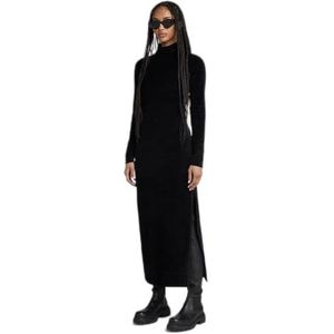 G-STAR RAW - Fluwelen Jurk - Zwart - Casual Jurk
