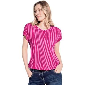 Gestreept T-shirt, Roze Sorbet, M