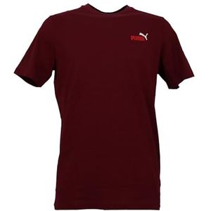 PUMA - Essentiel - T-shirt - Bordeaux - Katoen
