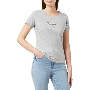 Pepe Jeans Vrouwen New Virginia T-shirt, Grijs (Grijs Marl), M