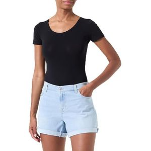 7 For All Mankind MID ROLL Shorts Soul, lichtblauw, 31