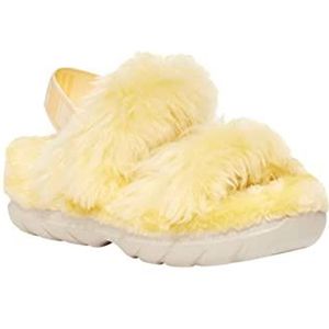 UGG Fluff Sugar Sandaal voor dames, Geel, 43 EU