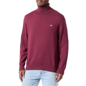 GANT Klassieke katoenen rolhals, bordeauxrood (wine red), M