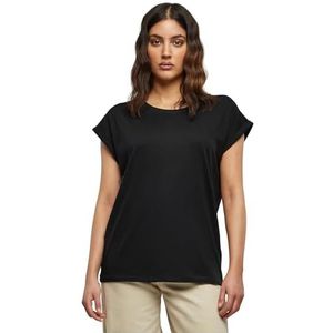 Urban Classics dames T-Shirt Ladies Extended Shoulder Tee, Zwart, 5XL