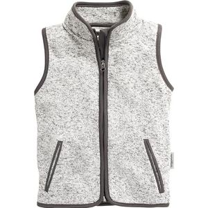Playshoes Uniseks fleece vest voor kinderen, outdoor-bovenstuk, Grijs gebreid, 152