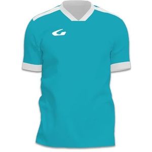 Gems JN12-0330 Bonn Heren Longshirt Wit/Turquoise Maat M