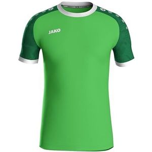 JAKO Iconic Shirt - Camisa Niños Unisex, Soft Green/Sportgroen, zacht groen/sportgroen, 164