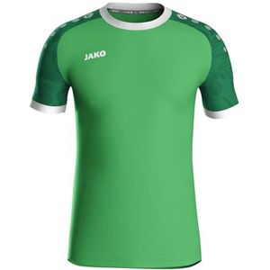 JAKO Iconic Shirt - Camisa Niños Unisex, Soft Green/Sportgroen, zacht groen/sportgroen, 152