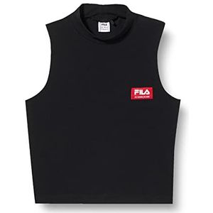 FILA Meisjesshirt met cropped schouderbandjes, zwart beauty, 170/176 cm