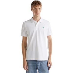 United Colors of Benetton Poloshirt voor heren, Wit, L