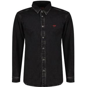 Diesel - D-Simply - Overhemd - Grijs - Katoen - Hennepvezel