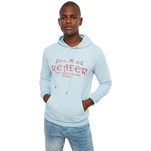 TRENDYOL MAN Sweatshirt - Blauw - Regular, Blauw, S