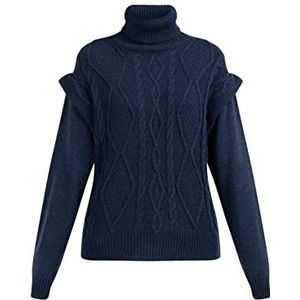 Colina Gebreide damestrui, marineblauw, XL/XXL