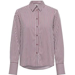 Onlberit Life L/S Shirt WVN, bordeaux, XXL