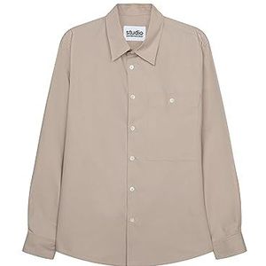 Seidensticker Studio Uniseks overhemd, zand, L