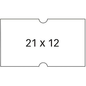 APLI 100911 - Etiketteermachine 21 x 12 mm wit verwijderbare zelfklevende rechte randen 6 u.