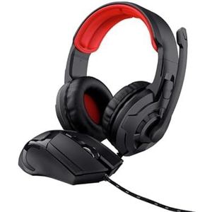 Gaming-kit, inclusief muis en hoofdtelefoon, ergonomisch design, helder geluid, USB-aansluiting, ideaal voor games en langdurig gebruik