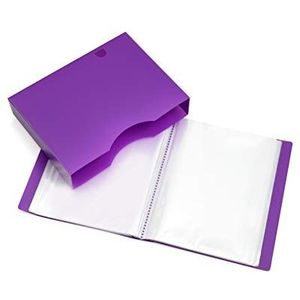A4 Presentatie Display Book - Bestandsmap met 150 zakken 300/zijden - Opbergkoffer Portfolio Map met Plastic Mouwen - Poly Pocket Folder - by Arpan (Paars)