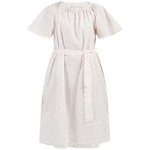 Scabbo Meisjes (Kids) lange korte mouwen jurk 82933782, wit roze oranje stippen, 116, Wit roze oranje stippen, 116 cm
