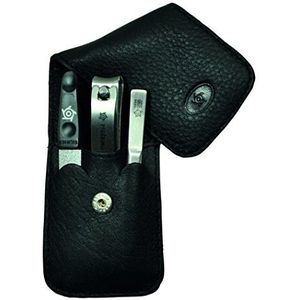 Peilring Uni zaketui, Nappa, 3-TLG, INOX-vulling, binnenvoering: zwart, meerkleurig, één maat