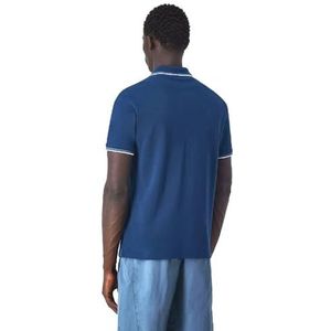 Champion Legacy Polo Gallery Light Cotton Piqué C-logo Polo, nachtblauw, S heren SS24, NACHT BLAUW, S