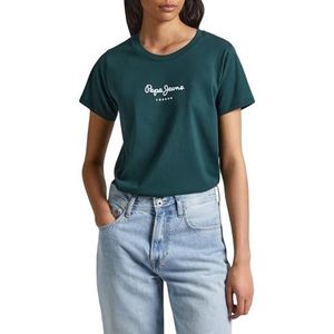 Pepe Jeans Wendys T-shirt voor dames, Groen (Regent Green), XS