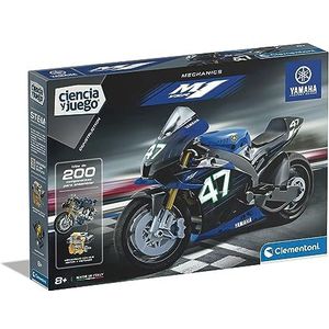 Clementoni 55506 Yamaha M1 bouwpakket, voor het monteren van je eigen Yamaha motorfiets, met app-instructies, vanaf 8 jaar, speelgoed in het Spaans