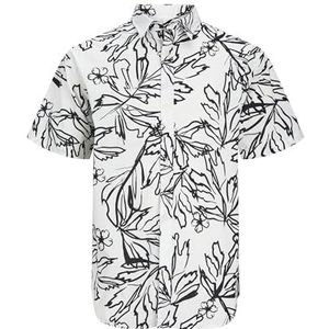 JORLAFAYETTE AOP Shirt SS, cloud dancer, XS