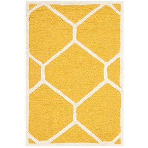 Safavieh gestructureerd tapijt, CAM144, handgetufte wol CAM144 120 x 180 cm Goud/ivoor