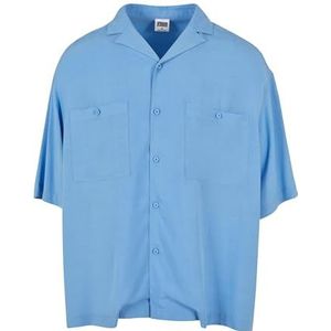 Urban Classics Oversized Resort Shirt voor heren, horizonblauw, 3XL