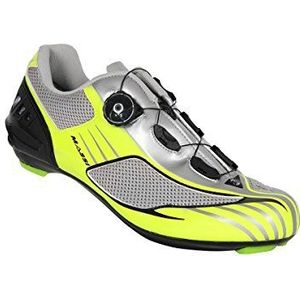 Massi Aria uniseks fietsschoenen voor racefiets, neon/grijs, Neon grijs, 42 EU