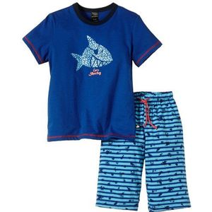 Schiesser Jongens Tweedelige Pyjama Kort Pyjama, blauw (Royal 819), 128 cm