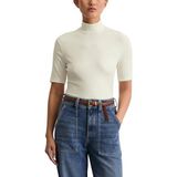 Marc O'Polo - Shirt - Wit - Kwartmouw - Slanke Pasvorm