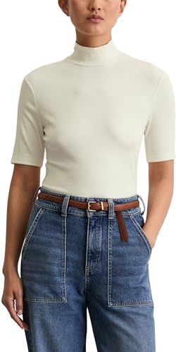 Marc O'Polo - Shirt - Wit - Kwartmouw - Slanke Pasvorm