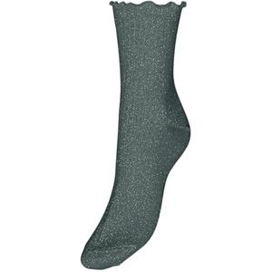 Vero Moda Vmmagic Glitter Socks Noos damessokken, Groene balsem, Eén maat