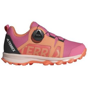 adidas Uniseks-Kind Terrex Agravic BOA Trail Running Shoes, pink fusion/putty mauve/core black, 37 1/3 EU